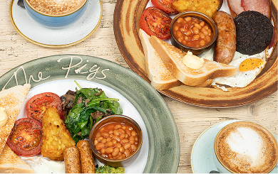 brunch at The Pigs
